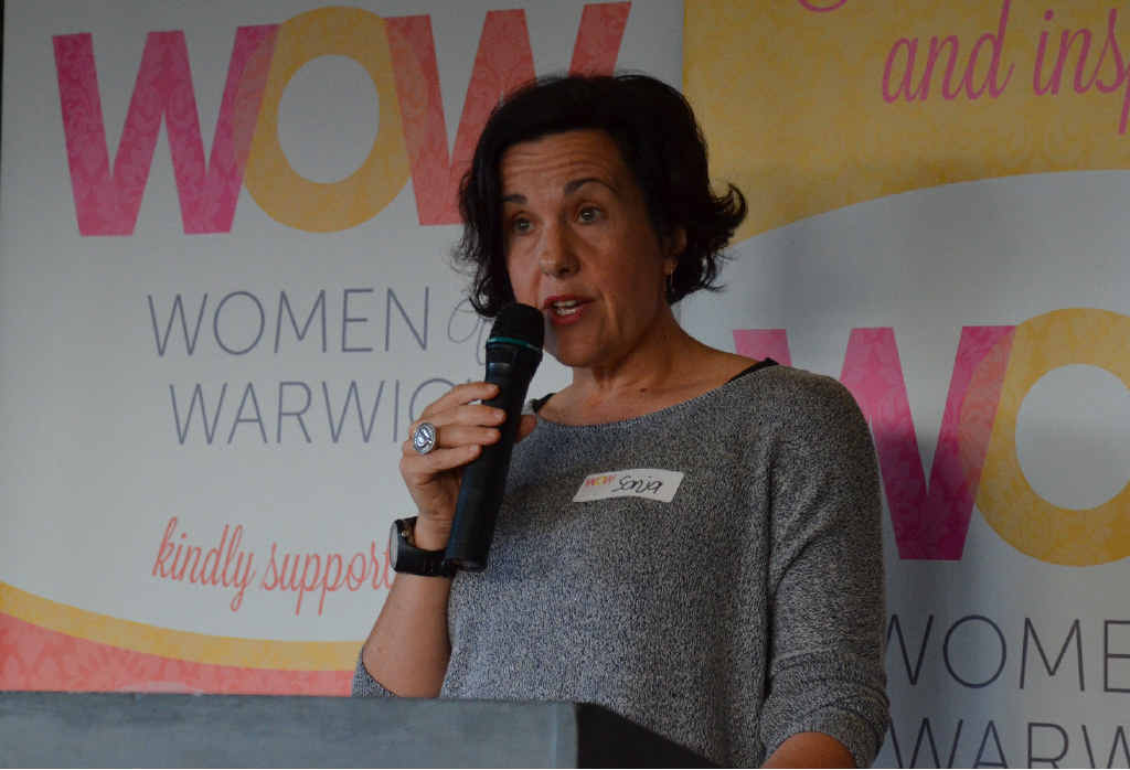 LIKE A QUILT: Sonja Pohlman shared her experiences with the Women of Warwick, talking about her many careers, being a mother of an autistic child and weaving the patches of her personality together.